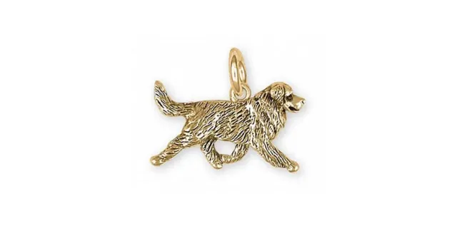 Bernese Mountain Dog Charm Jewelry 14k Gold Handmade Dog Charm BMD32X-CG