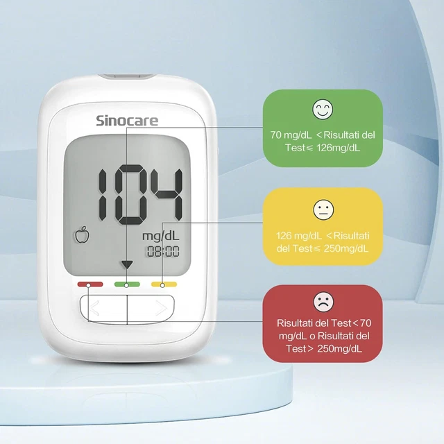 SOLMIRA Misuratore Glicemia, 50 Strisce Reattive, 50 Lancette E - Foto 12