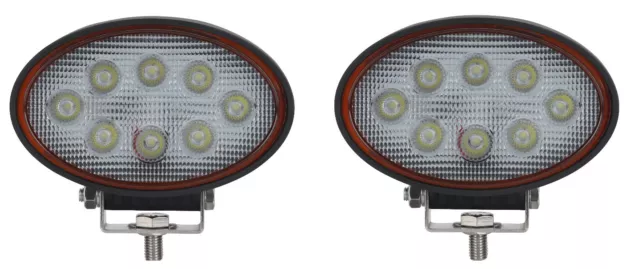 2x LED Scheinwerfer Arbeitsscheinwerfer Nahfeldausleuchtung E9 Prüfzeiche 24W