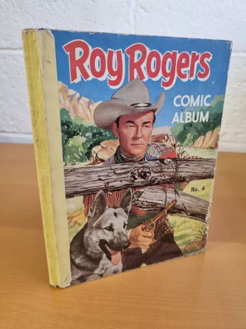 ROY ROGERS COMIC ALBUM  - No. 4 - 1950s - hardback - w