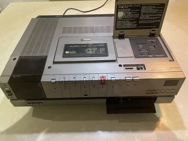 Sony SL-C7 F Betamax C7 magnétoscope pour pièces ou à réparer HS