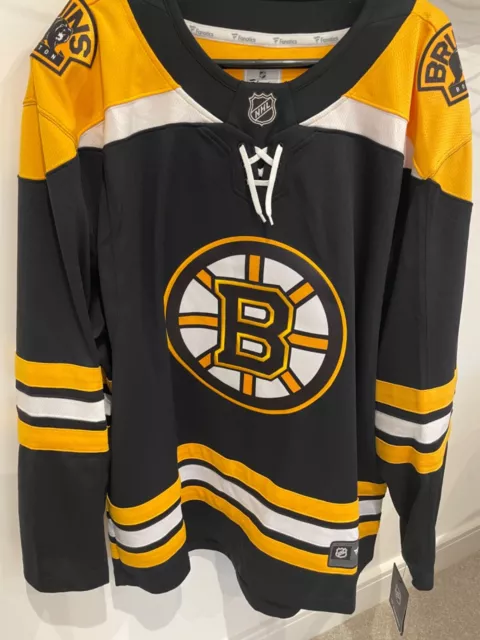 Brand New With Tags NHL Fanatics Hockey Boston Bruins Jersey Black