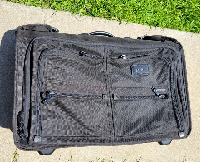 TUMI Alpha 22037DH 22-Inch Black Carry-On Wheeled Garment Bag Rolling Suitcase