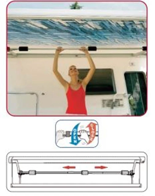 Universal Rafter FIAMMA MAGICRAFTER UNIVERSAL RAFTER XL 450-500cm 98655-717 motorhome ...