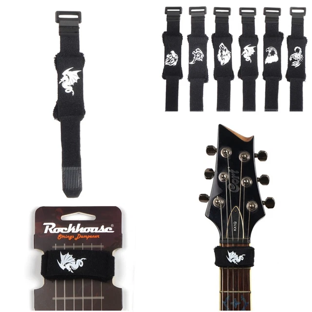 1 For-Electric Guitare Basse Manche de Inhibition Frette Mute Amortisseurs Corde