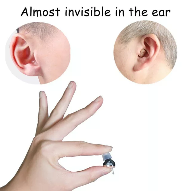 For Seniors Invisible Hearing Aids In-Ear Digital Enhancer Voice Sound Amplifier