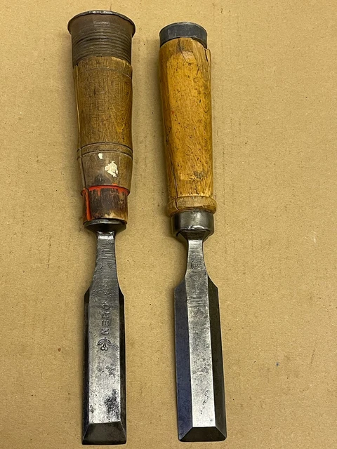 Meißel 2 X alte Stechbeitel NERO , ENGELKE