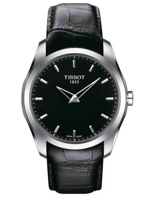 Tissot Men's Couturier Black Dial Quartz Watch - T0354461605100 NEW