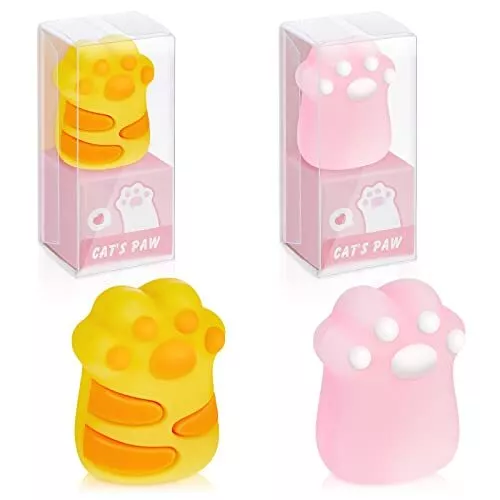 4 Pcs Cute Cat Paw Pencil Sharpener Kawaii Manual Pencils Sharpeners Cat Claw...