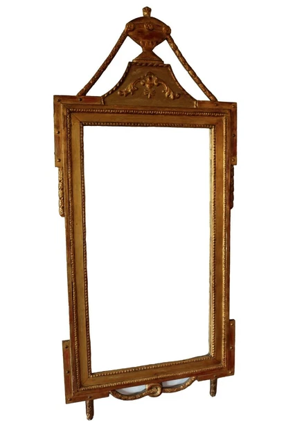 Espejo francés antiguo de madera.
