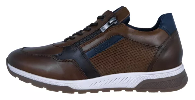 Fluchos Louis  Zapatillas Para Hombre Marrón Piel Plantillas Extraibles F1600