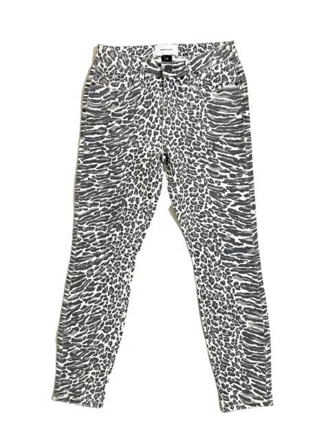Current Elliott Stiletto Animal Print Crop Skinny Jean Tiger leopard 25 New VM16