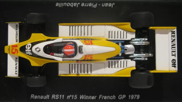 Spark 1:43 S1704 Renault RS11 #15 Winner French GP 1979 Jean-Pierre Jabouille