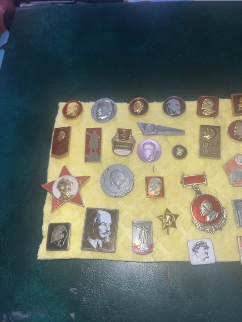 COMMUNIST Leader VLADIMIR LENIN Head BADGE COLLECTION 2