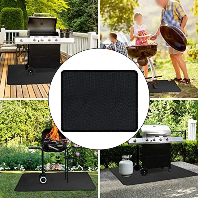 BSTEle Tapis De Cuisson Barbecue 2 PCS - Tapis Téflon Antiadhésif Rond 40 Cm Pour Grils Weber Gaz Et Charbon