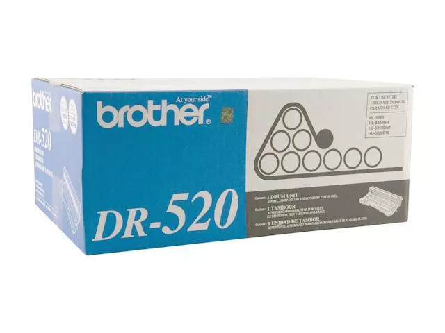 Genuine Brother DR520 Black Drum Unit 25000 Page for HL-5250DNT HL-5280DW