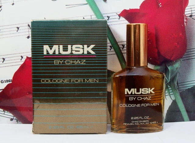 Chaz Musk Cologne Splash For Men 2.25 Oz. By Revlon. NWB. Vintage