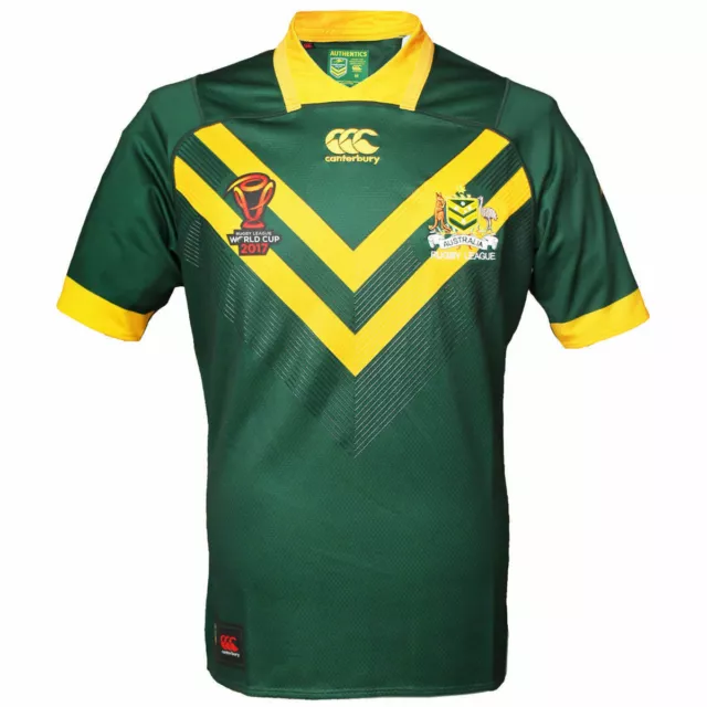 Australia Kangaroos Rugby League World Cup Players Tight Fit Jersey