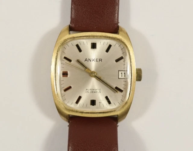 ANKER AUTOMATIC DATUM 25 Jewels - Vintage Armbanduhr Herren Uhr EUR 85 ...