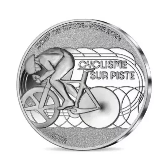 Coffret BE 10 Euros Argent France 2022 Paris 2024 PROOF Cyclisme