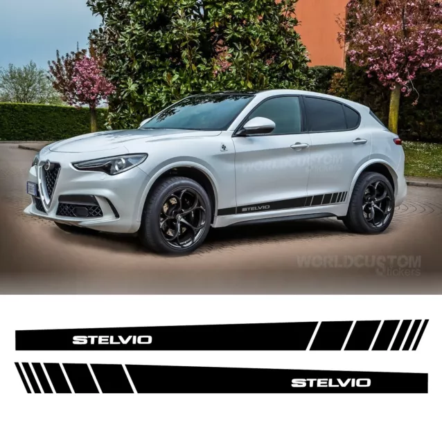 Adesivi Stickers Fasce laterali per Alfa Romeo Stelvio Auto tuning Sport