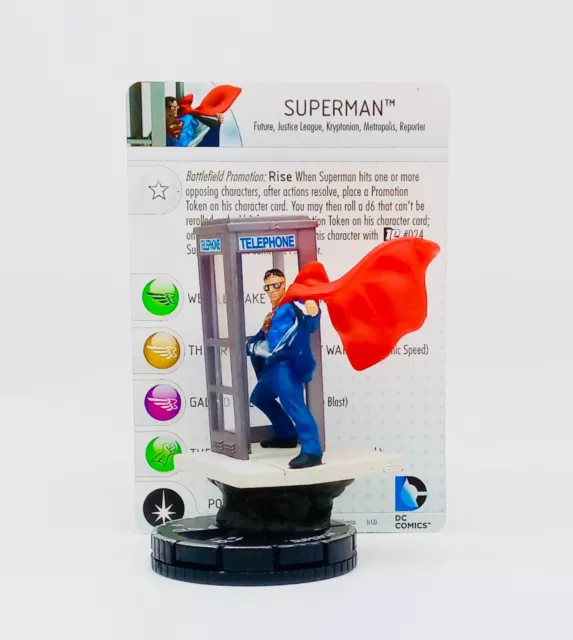 DC Heroclix 10th Anniversary Set Superman #021 w/ Card