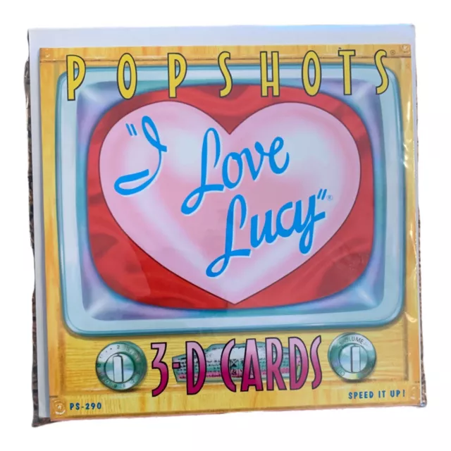 Vtg Popshots "I love Lucy" 3D Card, Lucille Ball Pop up Card “ Speed It Up!”