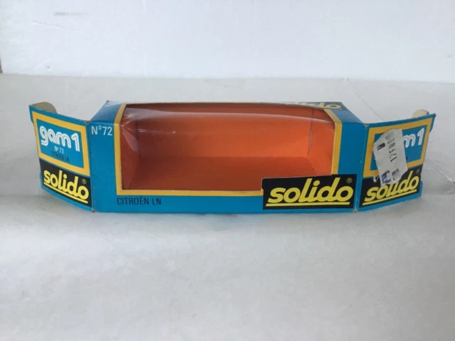 Boîte D'origine Vide Pour Trolleybus Solido - Collection Vintage