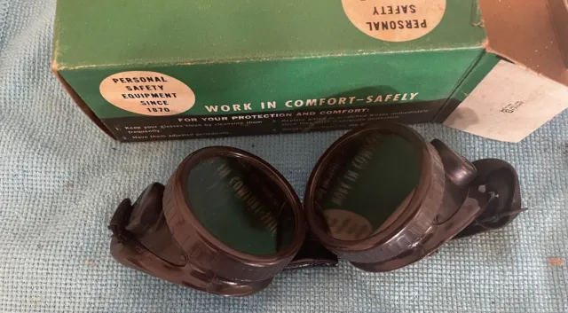 Vintage Wilson Safety Glasses Welding Goggles  Steampunk Cosplay NOS