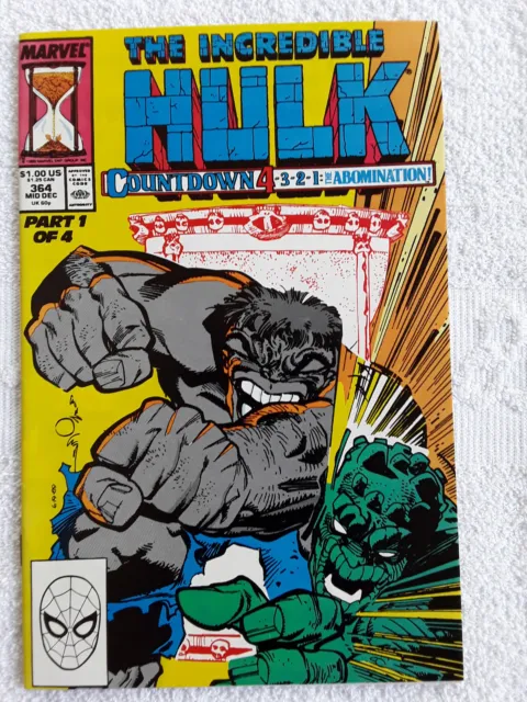 The Incredible Hulk #364 (Dec 1989, Marvel) Vol #1 VF+