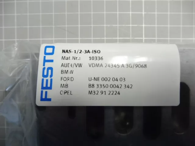 1 x piastra a collegamento singolo Festo NAS-1/2-3A-ISO VDMA 24345 A 3G/9068 10336