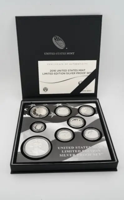 2016 W Proof Silver Eagle Limited Edition Proof Set 16Rc Original Mint Package