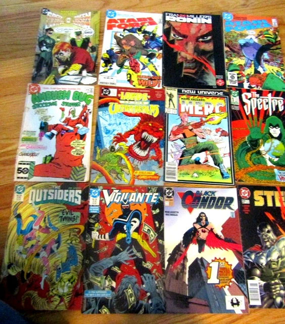Lot 12 Vintag DC COMIC BOOKS 1980s Green Lantern Atari Ronin Merc Spectre Condor