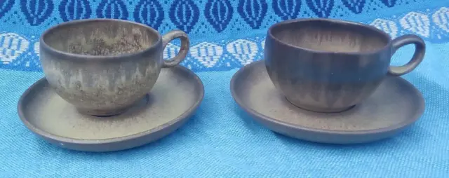 Denby Romany 2 x Tea Cups and Saucers