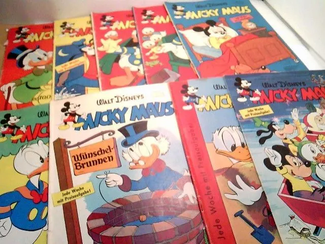 Konvolut bestehend aus 9 Heften, zum Thema: Micky Maus .... Disney, Walt und Dr.