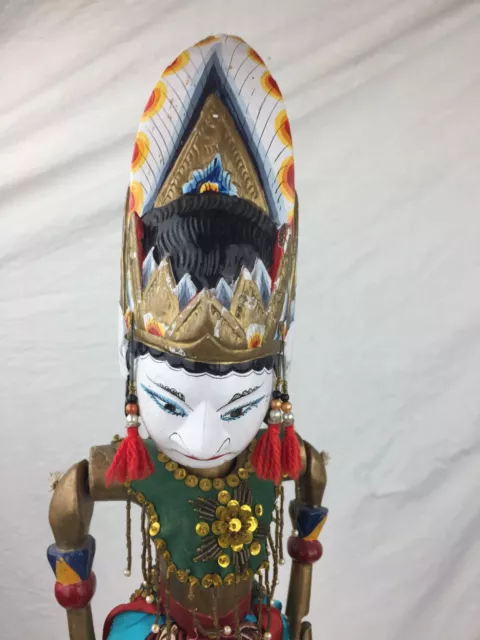 Wayang Golek Indonesien Stabpuppe Puppe antik Asien Marionette Holzpuppe   top 3