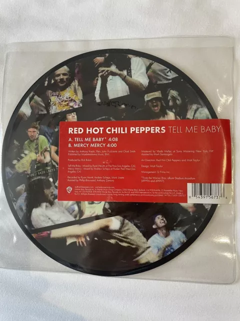 RED HOT CHILI PEPPERS - Tell Me Baby - UK 7" Picture Disc/rock/nme/sounds/