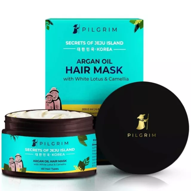 Pilgrim Coréen Argan Huile Cheveux Masque Pour Sec & Crépus 200ml Avec /FS