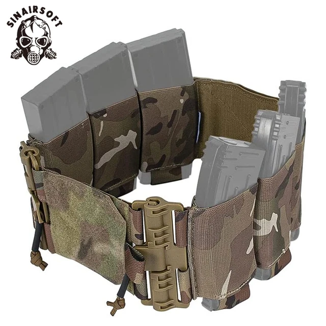 TACTICAL QUICK RELEASE Buckle Elastic Mag Holder Carrier Cummerbund For