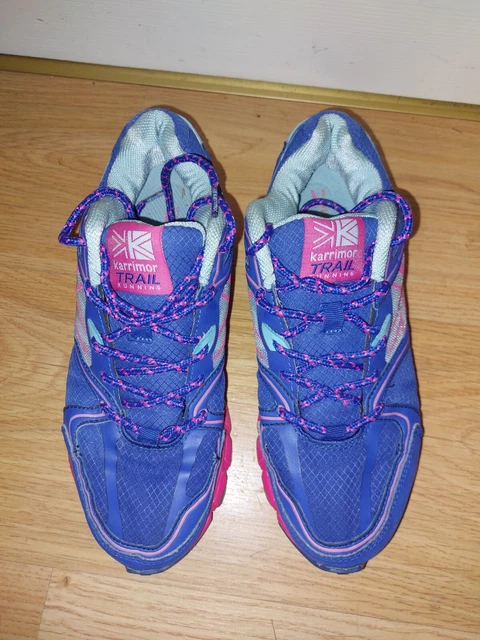 LADIES KARRIMOR RUN Tempo 3 Trainers SIZE 5 EU 38 Pink Grey