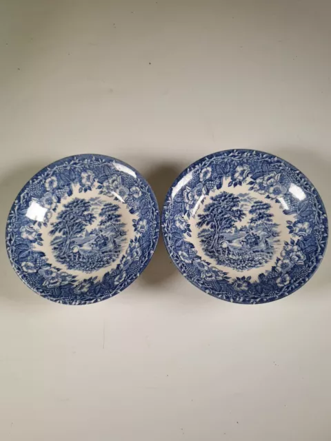 Vintage English Ironstone Tableware Ltd  ×2 Saucers