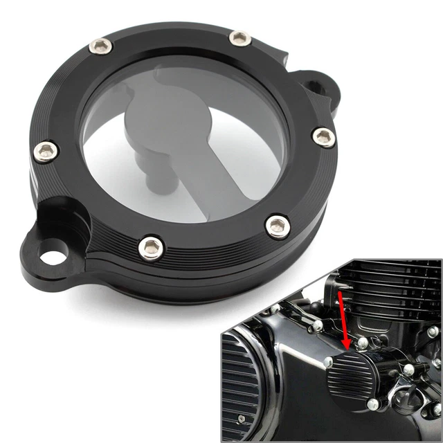 Motorölfilterabdeckung Für Honda GB350 CB350 NC59 Ab 2021 | Aluminium, Schwarz | Optisches Upgrade