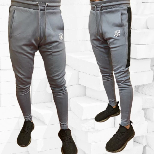 Mens silk top joggers