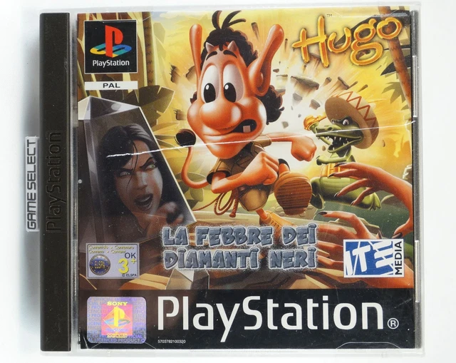 Jeu PS1 Hugo The Quest For The Sunstones - Version Promo, Bon état, Origine France