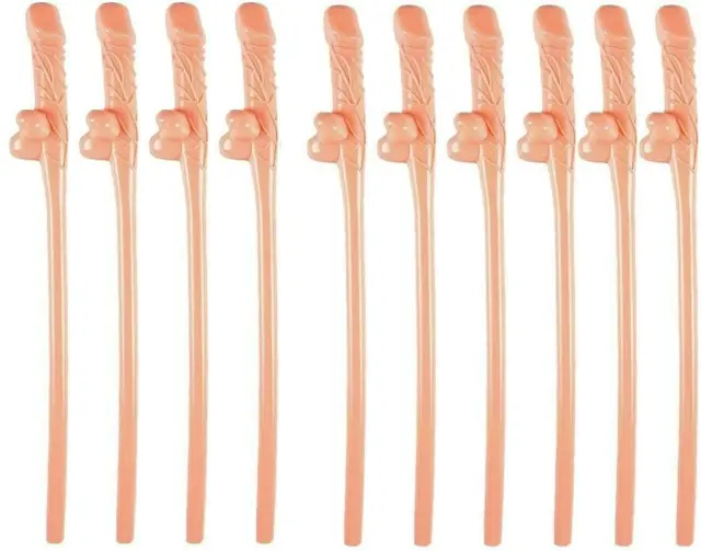 6Pcs WILLY STRAWS SUCK HEN PARTY DICK PENIS ACCESSORIES DRINK HEN NIGHT GAMES