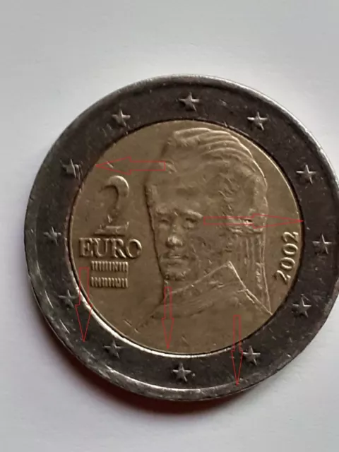 Piece Rare 2 Euro 2002 Bertha von Suttner Autriche