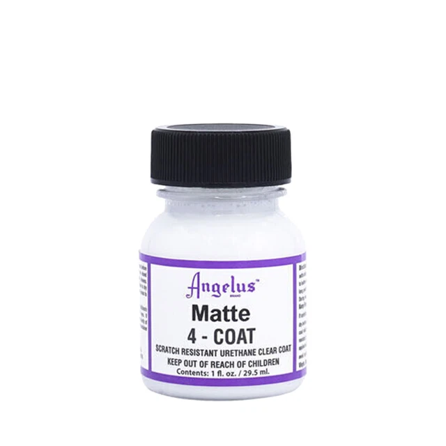 Pintura de cuero resistente a los arañazos con acabado acrílico (mate) Angelus de 4 capas 30 ml