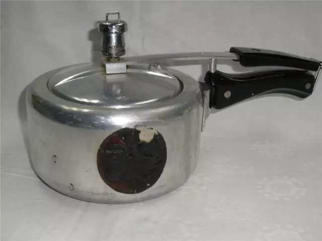 Retro 2 Litre Pressure Cooker Hawkins Wrought Aluminium