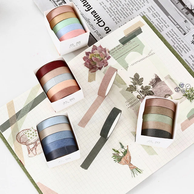5 Roll Book Album Paper Tape Creative Paper Tape Photo Album 2
