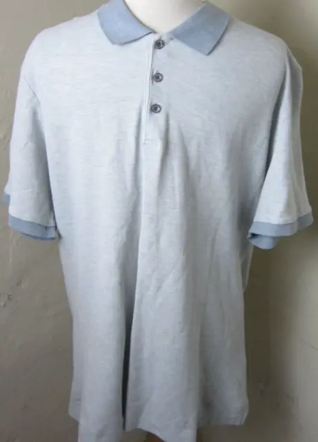 Robert Barakett Shirt Mens XL Gray Polo Shirt Short Sleeve
